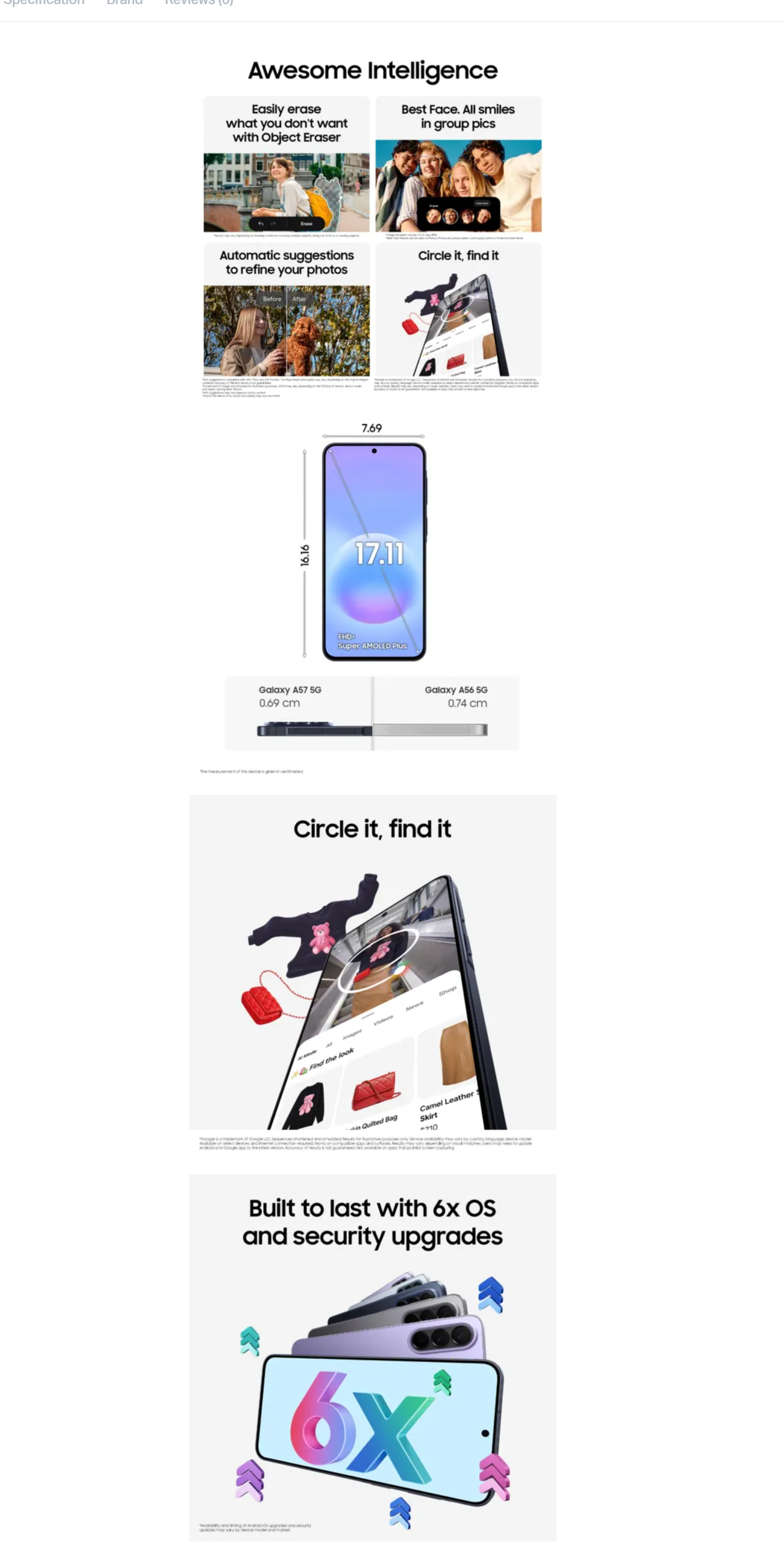 SAMSUNG Galaxy A57 5G (A575G12256GB)