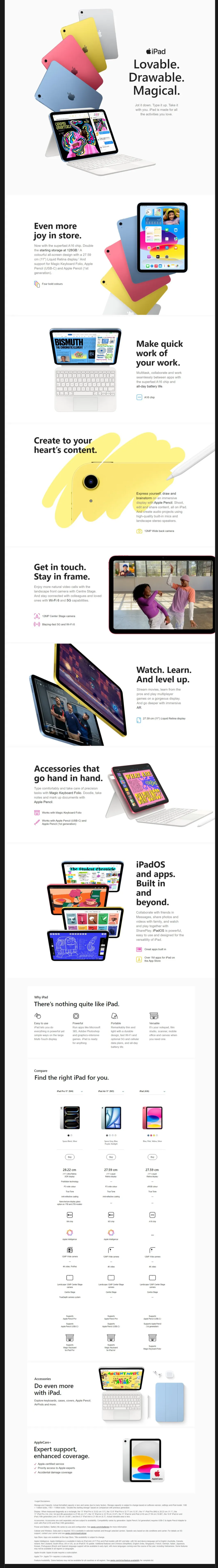 Apple iPad Wi-Fi 11 Inch, 256GB (IPD11A16WF256YLMD4J4)