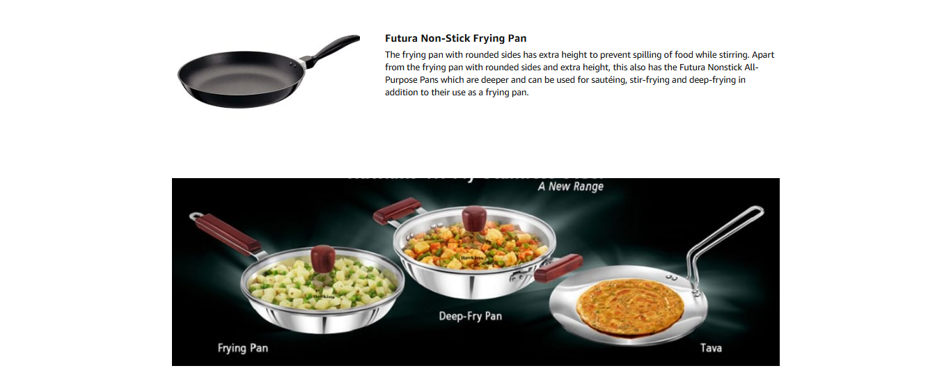 Hawkins Futura 28 cm Frying Pan, Non Stick Fry Pan (HKSNF28CM)