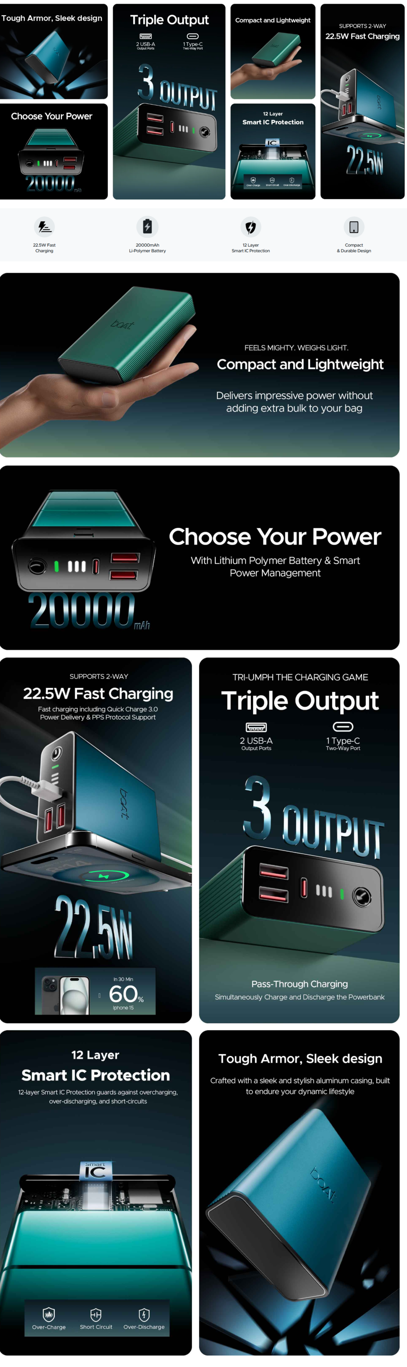 Boat Energyshroom PB400 Pro Power Bank (BOATPB400PRO)