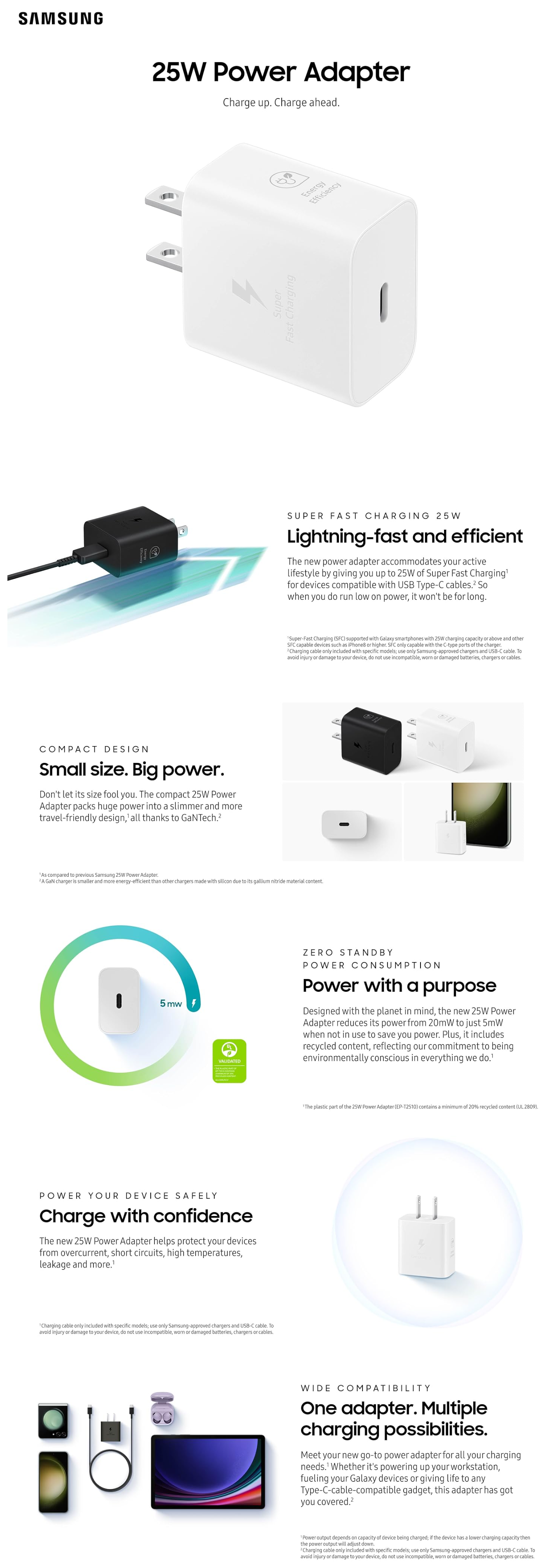 Samsung 25W Travel Adaptor without Cable (SAMEPT2510N)
