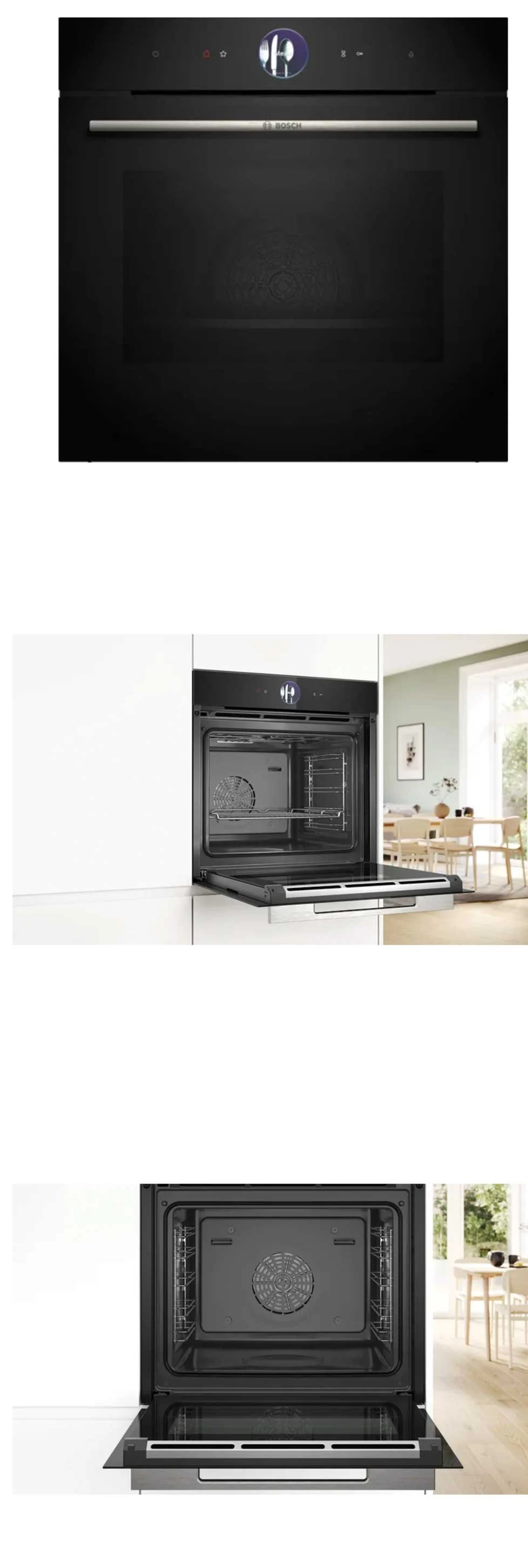 Bosch HSG7361B1 - Built-in - Black - 71 L - Energy class: C - 60 cm high - 60 cm Wide - Steam function (HSG7361B1)