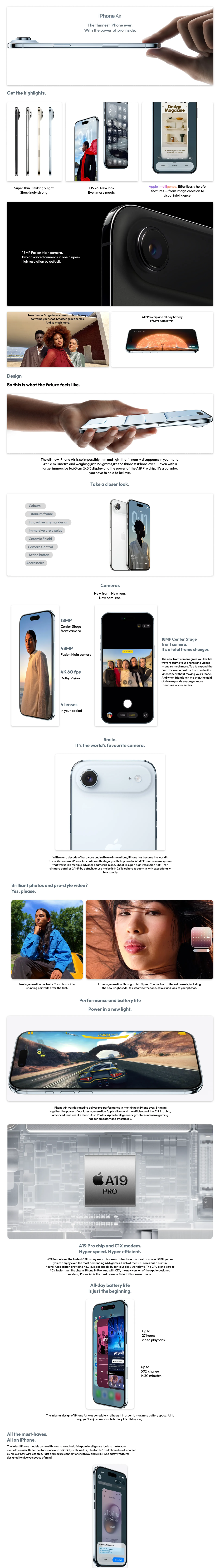 Apple iPhone Air (512GB, Light Gold, IPAIR512LGTGLDMG2U4)