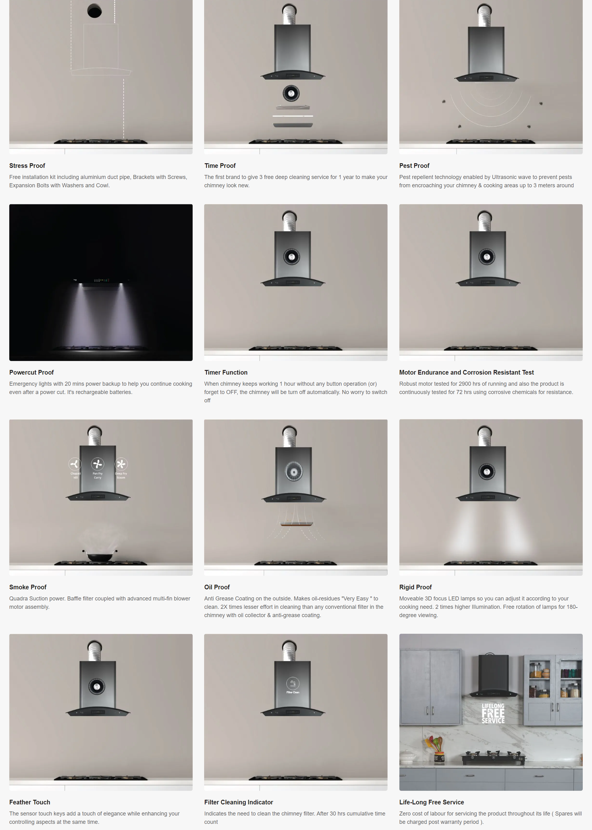 Preethi Chimney Alcor KH206 with Aluminium Duct (ALCORKH206)