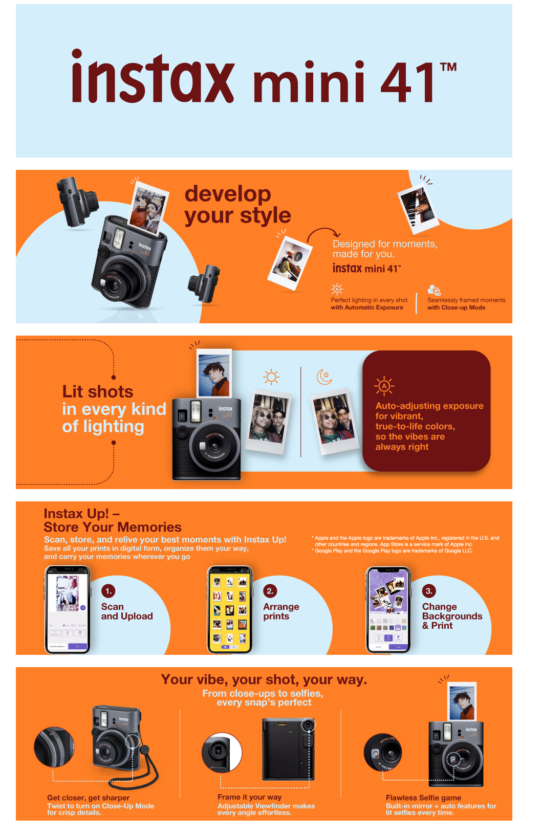 Fujifilm Instax Mini 41 Instant Camera (INSTAXMINI41STANDALO)