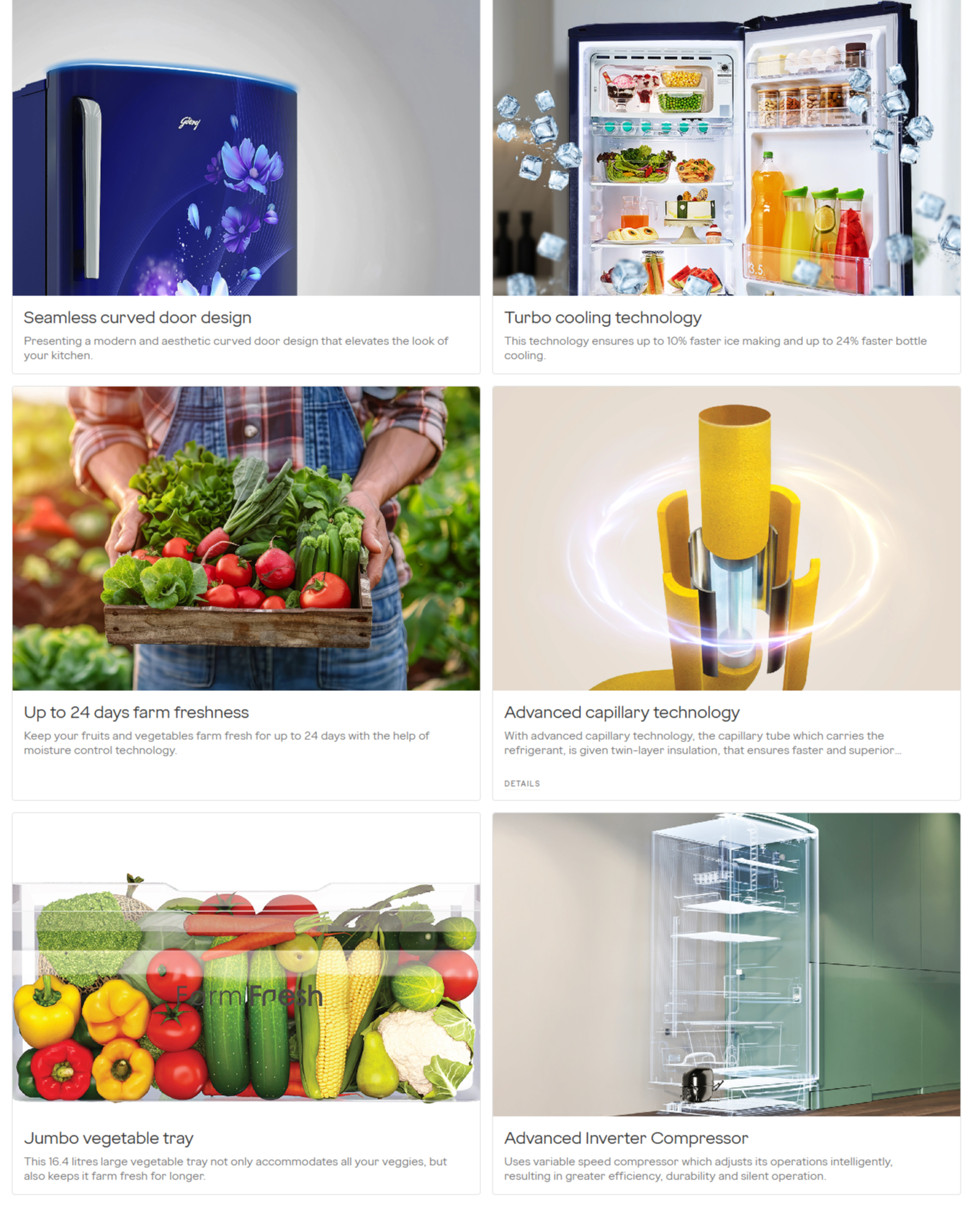 Godrej Direct Cool 238 L 3 Star Single Door Refrigerator (RDEMARVEL260CNTHISTG)