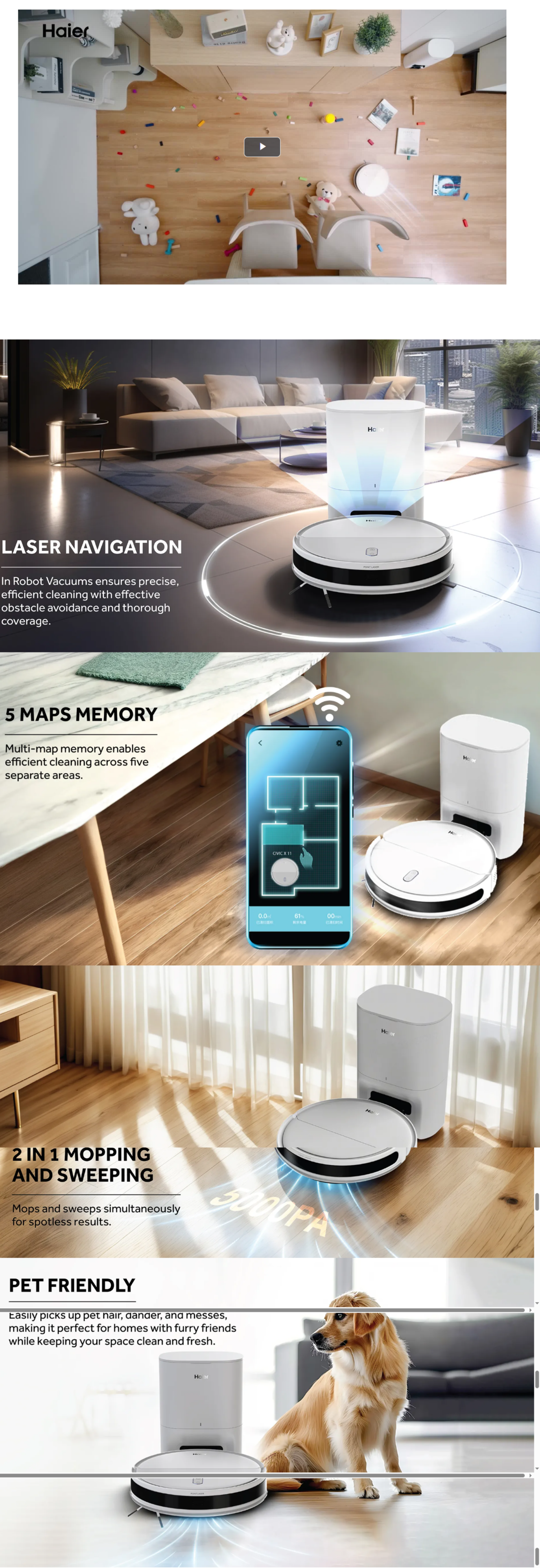 Haier Civic X11 Pro Robotic Vacuum Cleaner (CIVICX11PRO)