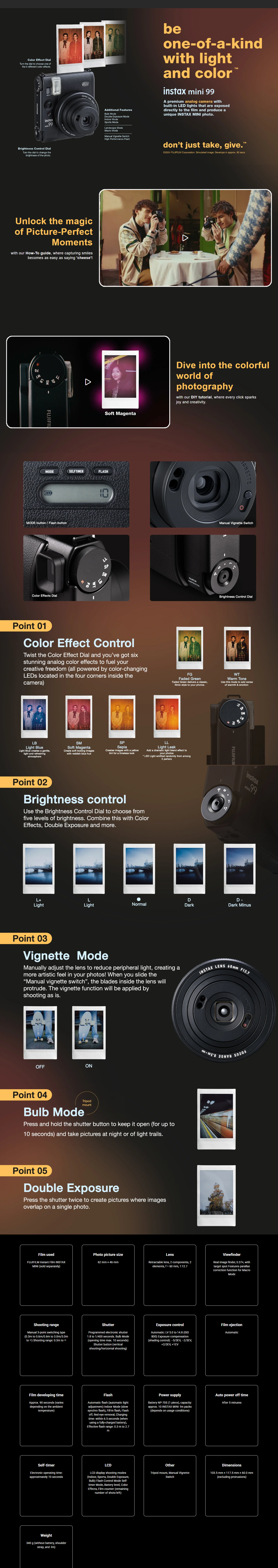 Fujifilm Instax Camera Mini 99 Standalone (INSTAXMINI99STANDALO)