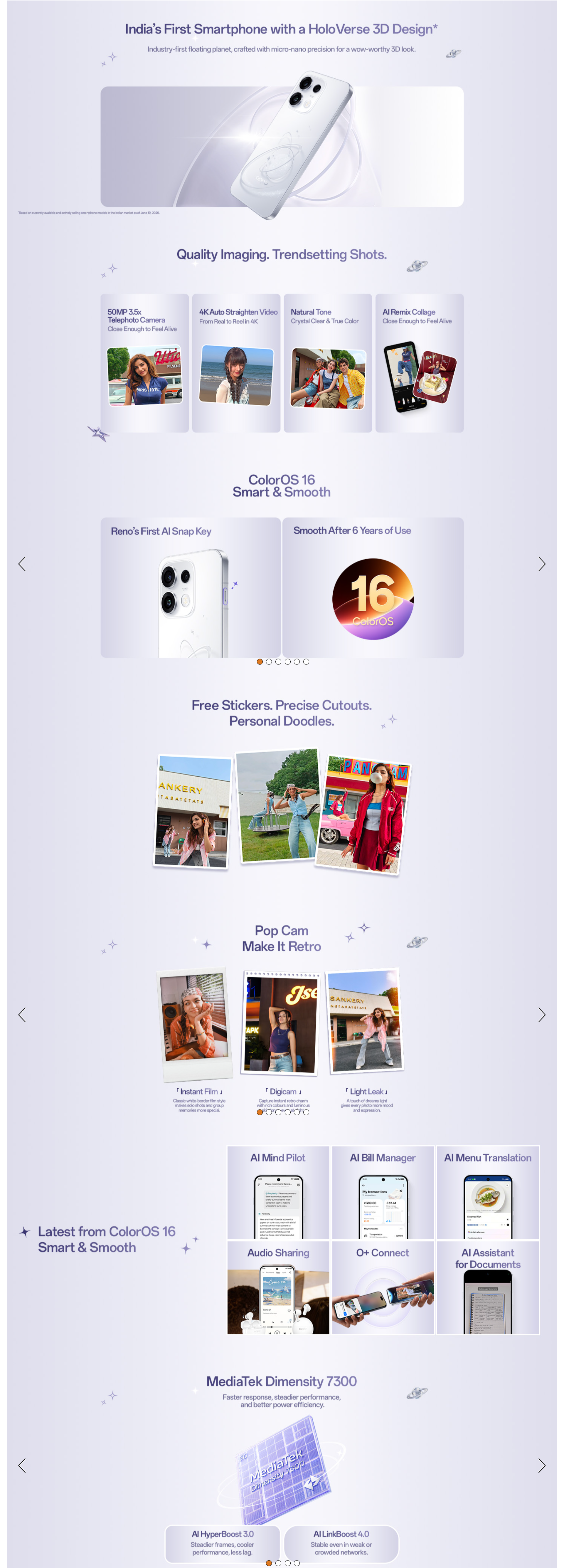 OPPO MOBILE RENO 16C 5G 8GB 256GB (RENO16C5G8256GB)