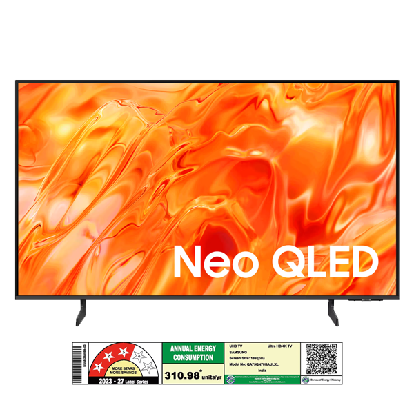 SAMSUNG QN70H 190 cm (75 inch) 4K Ultra HD Quantum Mini-LED Neo QLED Smart Tizen TV (QA75QN70H)