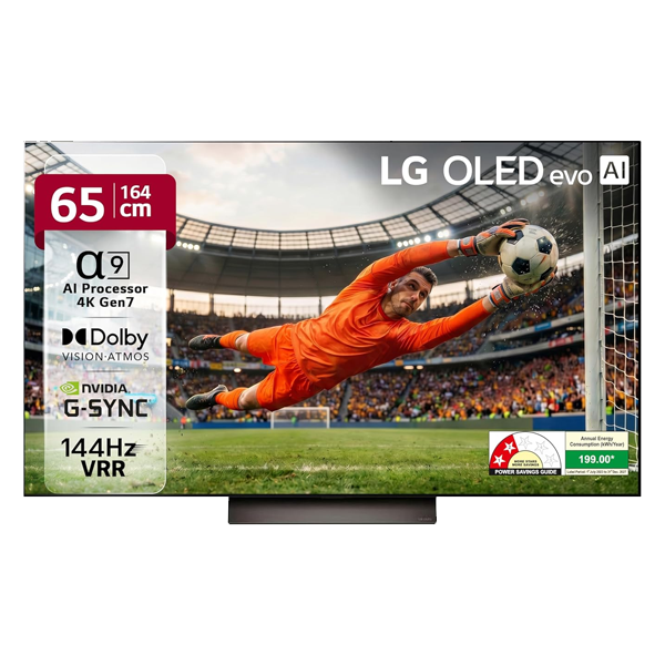 LG 164 cm 65 Inches OLED C4 Series 4K Ultra HD Smart webOS OLED evo AI TV (OLED65C6)