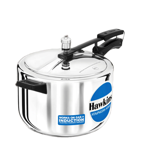 Hawkins Stainless Steel 8 litre Inner Lid Pressure Cooker with Induction Compatible (HKSHSS80SS8L)