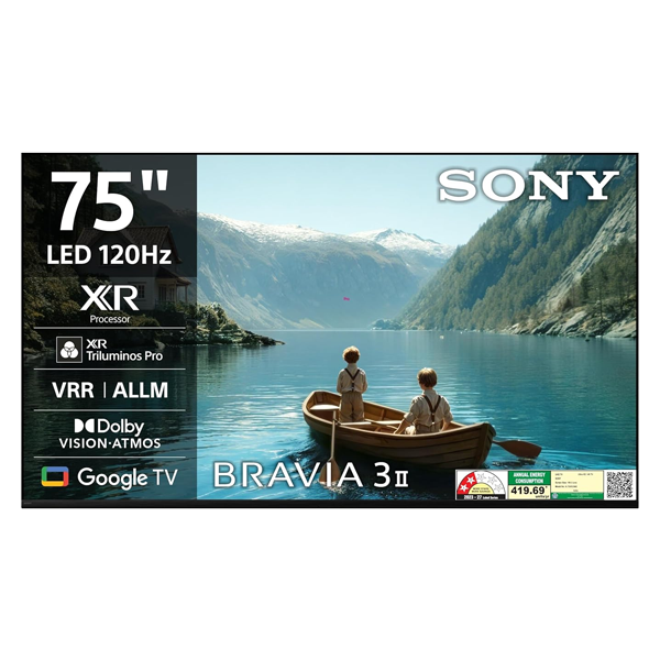 Sony 189 cm 75 inches bravia 3II Ultra HD Smart LED Google TV (K75XR35M2)