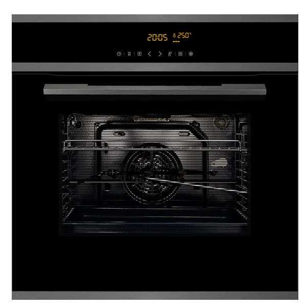 Hafele J70BIO PLUS 70L Built-In Oven (Black Glass, 10 Multifunction Modes, Touch Control, J70BIOPLUS)
