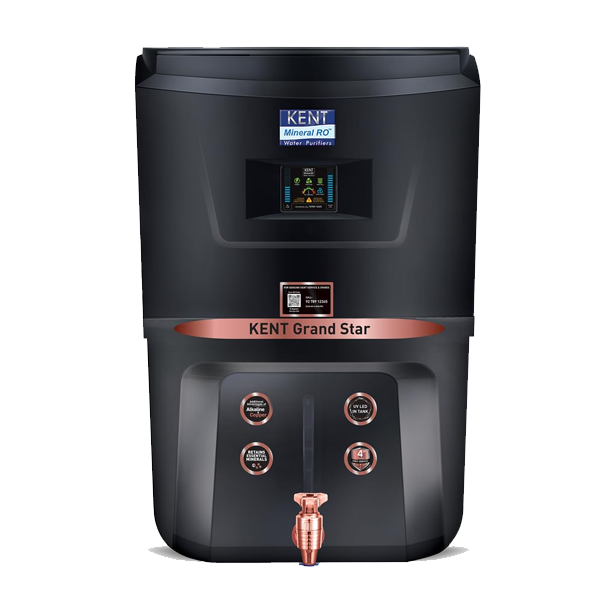 KENT Grand Star 9L RO Water Purifier (RO+UV+UF+TDS Control+Alkaline+Copper , GRANDSTARALKCUBLACK)