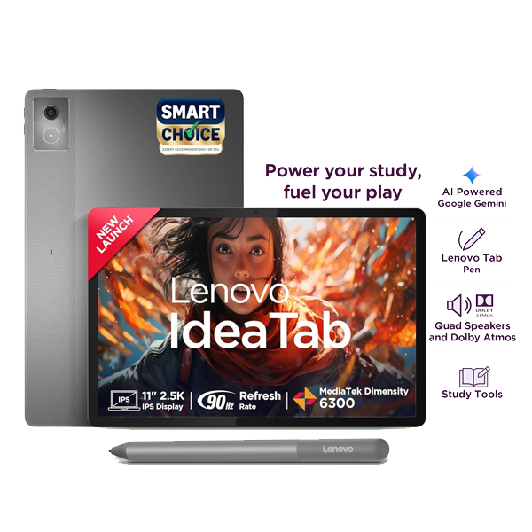 Lenovo Idea Tab with Folio Keyboard + Tab Pen | Wi-Fi + 5G |11" Display, 2.5K Resolution, 90Hz Refresh|8GB RAM, 256GB ROM (LT118256GBZAFM0746)