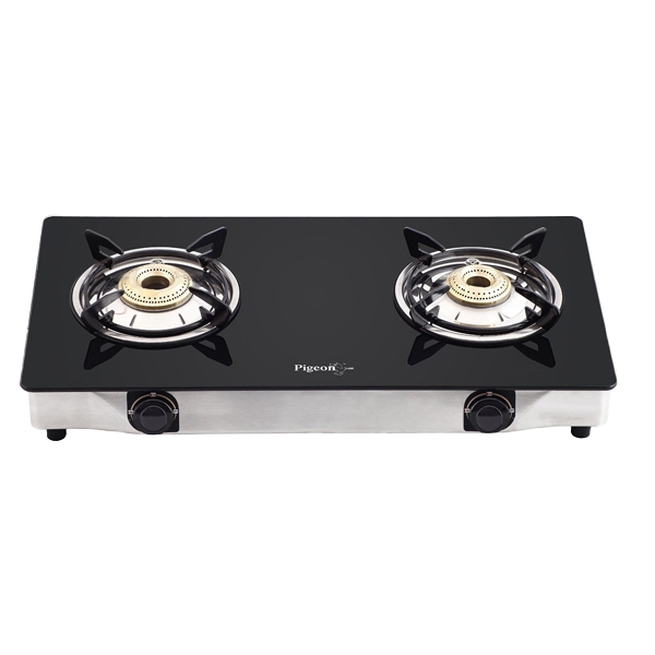 Pigeon 2 Burner Glasstop Special Gas Stove (PGSPECIAL2B)