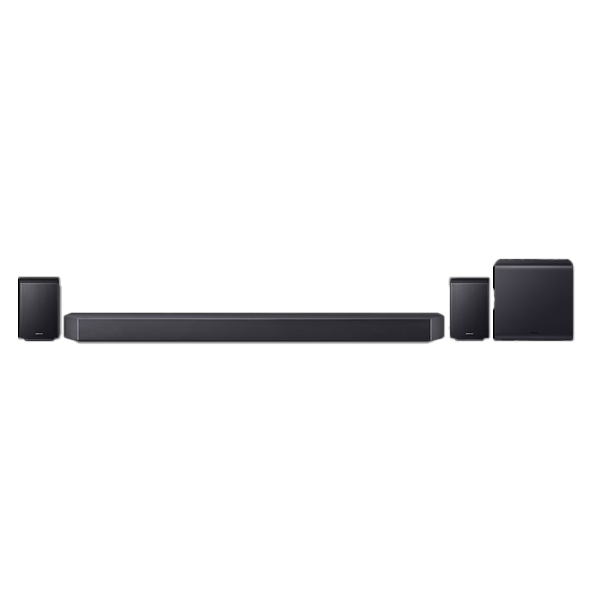 Samsung Titan Black 756 W True 11.1.4 ch Full Surround Soundbar with Wireless Dolby Atmos (HWQ990H)